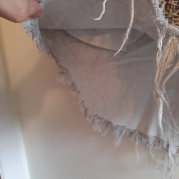 Free People We The Free Bailey Leopard Print Denim Skirt - Picture 9 of 9